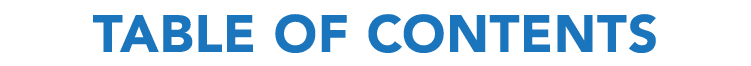TABLE OF CONTENTS